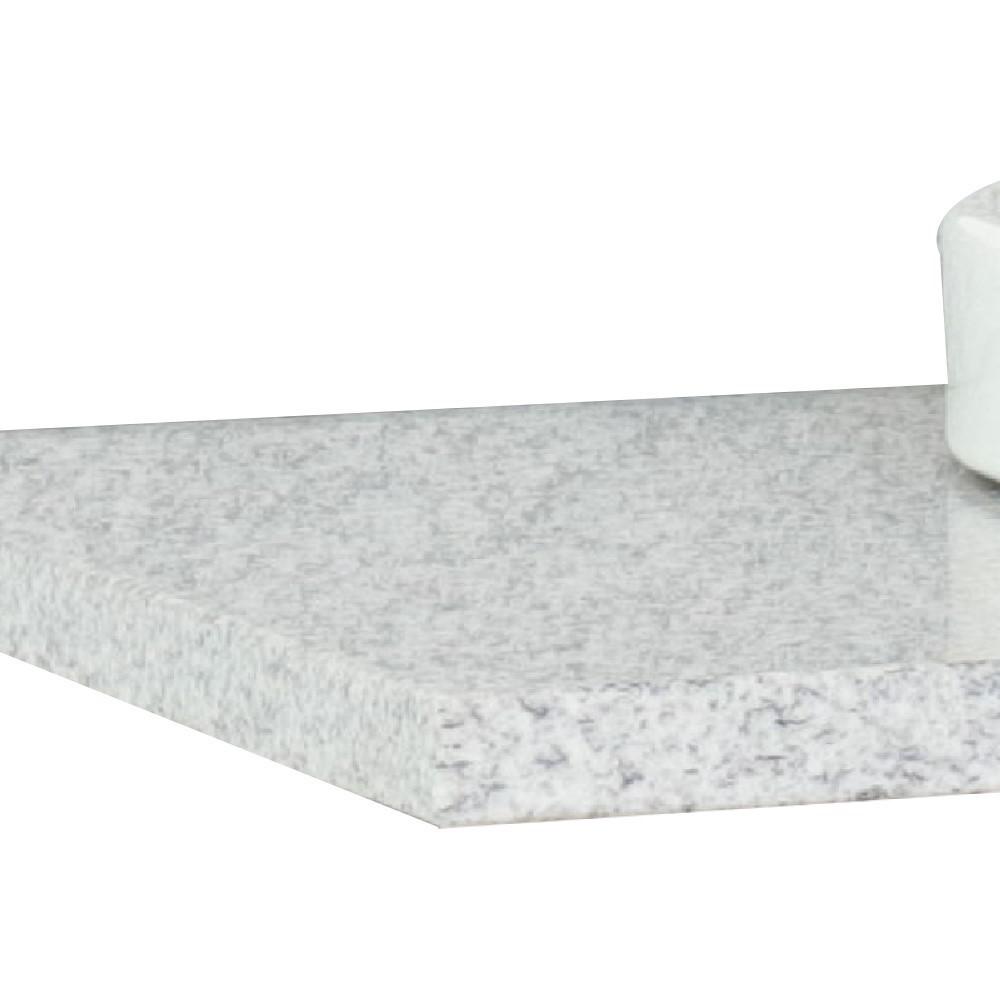 37 Gray granite countertop and single round right sink. Picture 3
