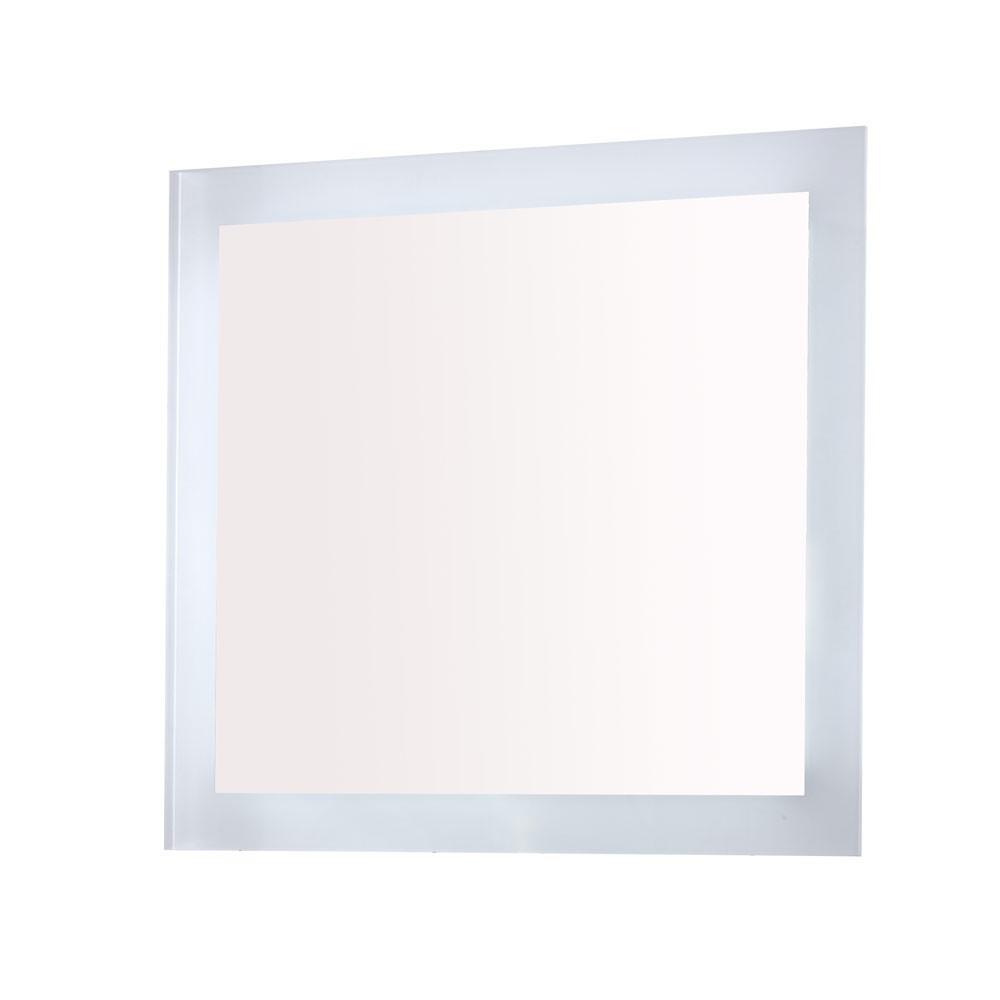 30 in. Rectangular LED Bordered Illuminated Mirror with Bluetooth Speakers. Picture 3