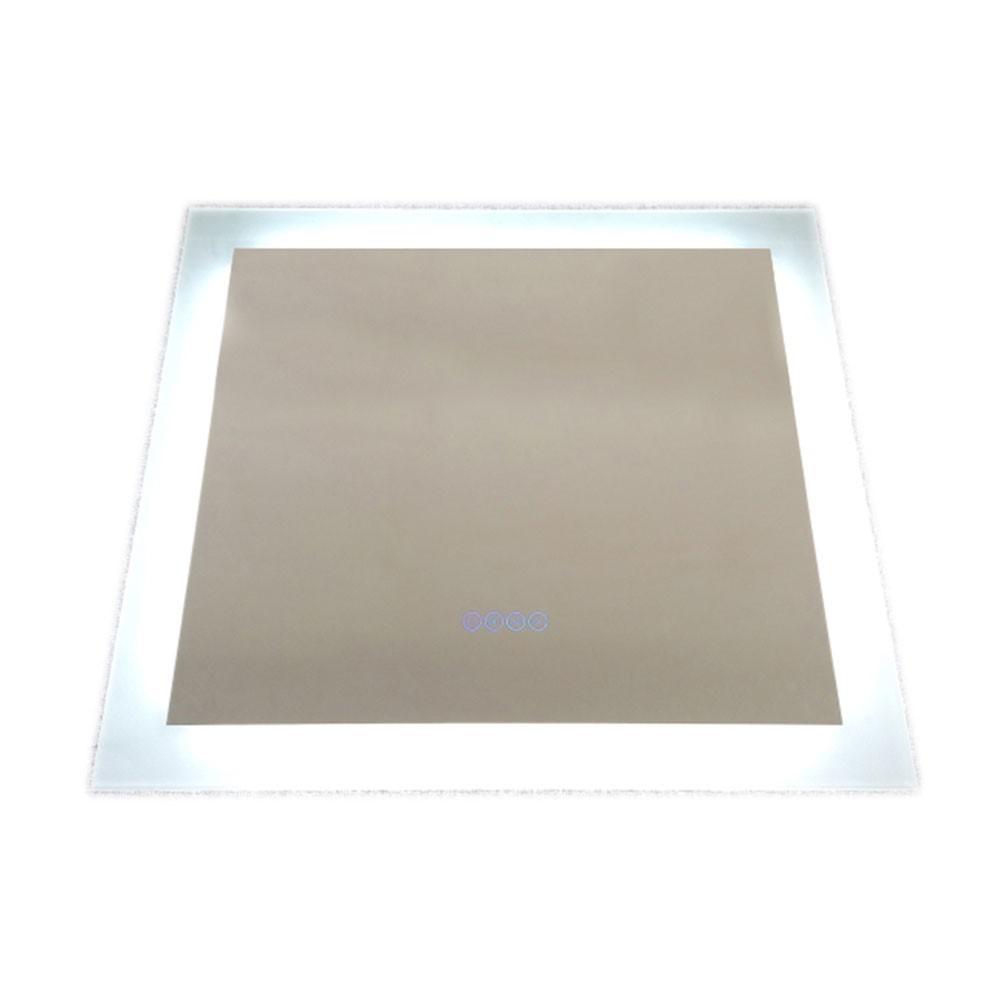 30 in. Rectangular LED Bordered Illuminated Mirror with Bluetooth Speakers. Picture 1