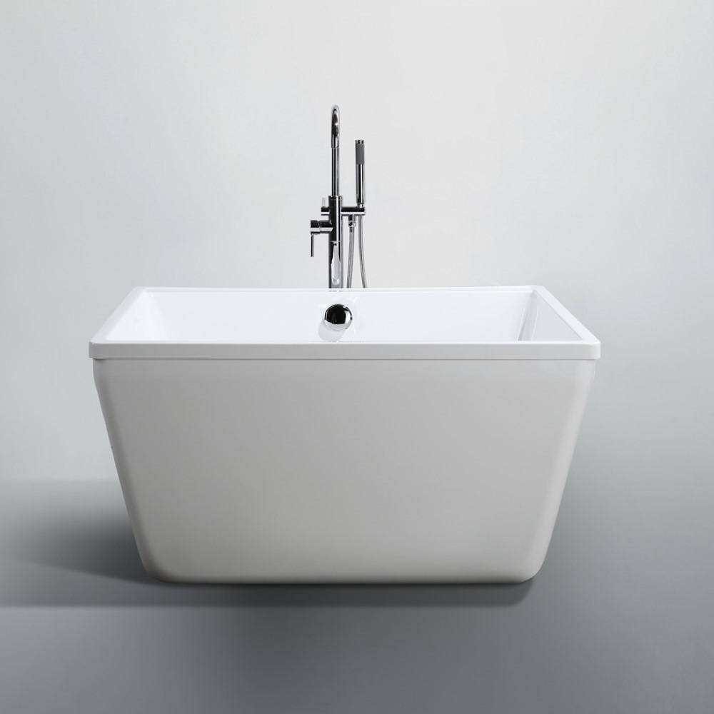 Bologna 47 inch Freestanding Bathtub in Glossy White. Picture 3