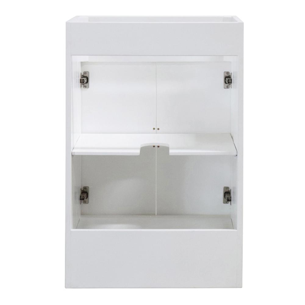 23 in. Single Sink Foldable Vanity Cabinet, White Finish. Picture 5