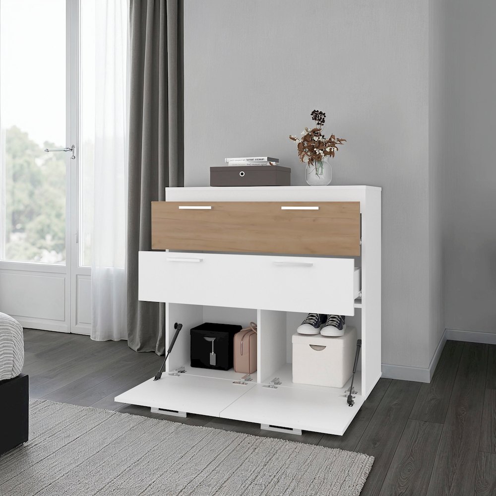 Vangoh Modern Storage Cabinet with Drawers and Concealed Storage. Picture 4