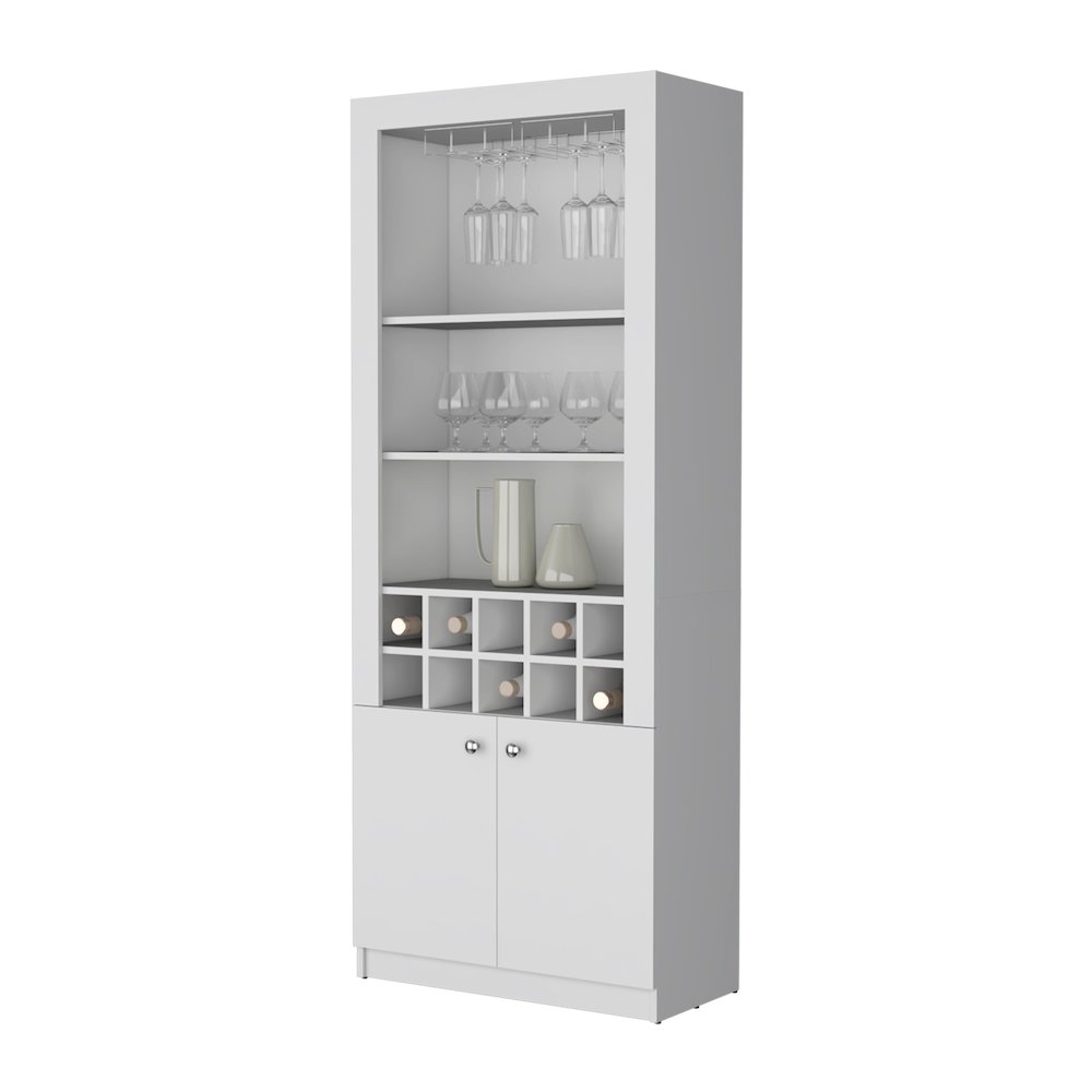 Clover Bar Cabinet, with wine storage and thre shelves. Picture 6