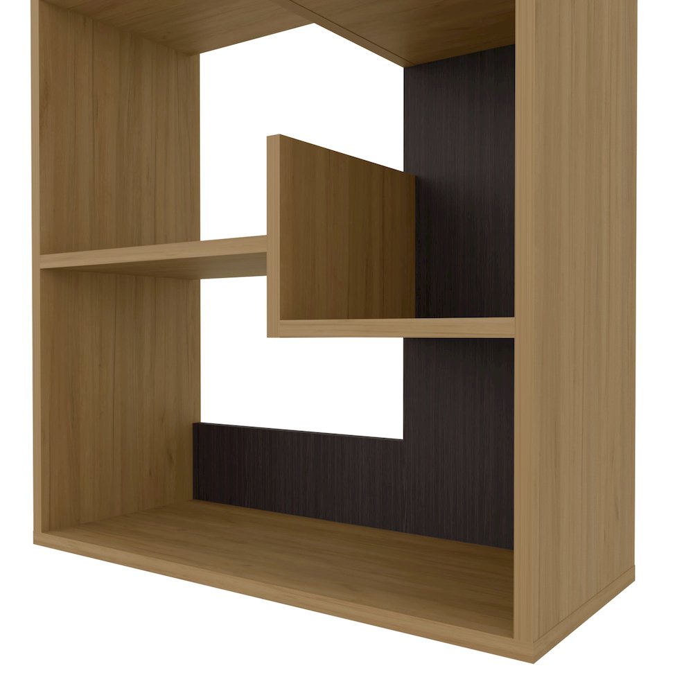 Perry Bookcase in Melamine with Open Storage, White. Picture 5