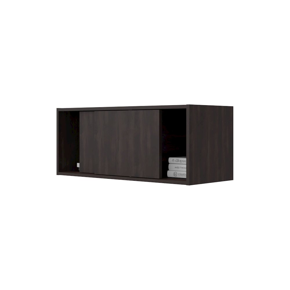 Bahia Wall Storage Cabinet, Stained Walnut. Picture 5