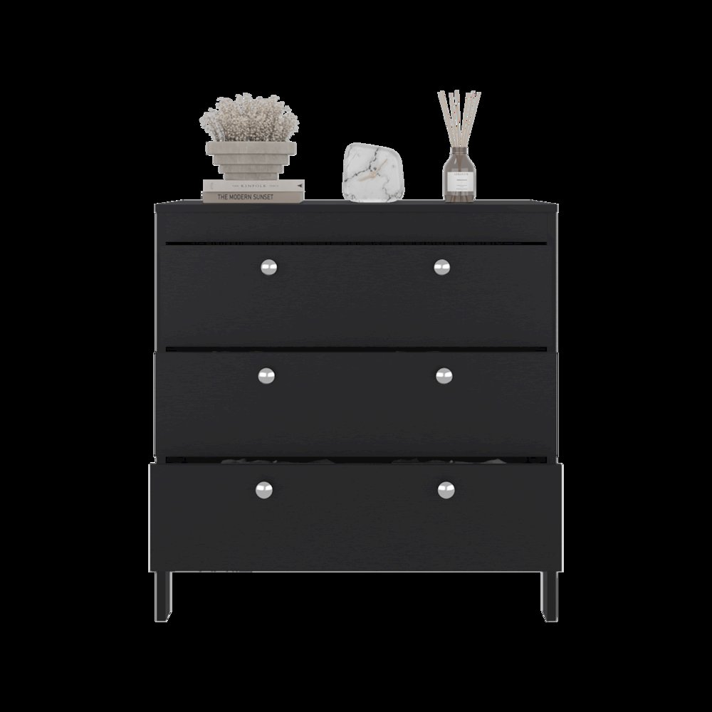 RETI 3-Drawer Chest with Functional Storage and Modern Design, WENGUE. Picture 5