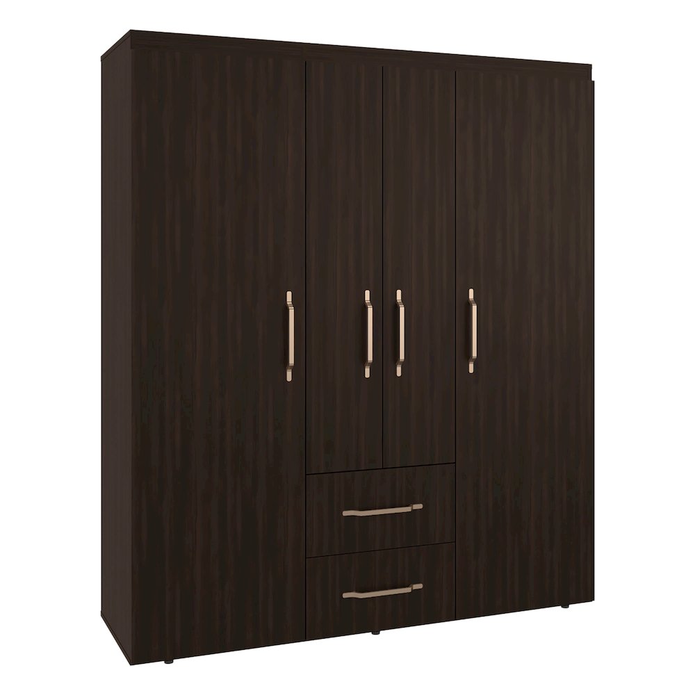 Extremoduro 4-Door Wardrobe with Drawers and Shelves for Storage, Modern Design. Picture 1