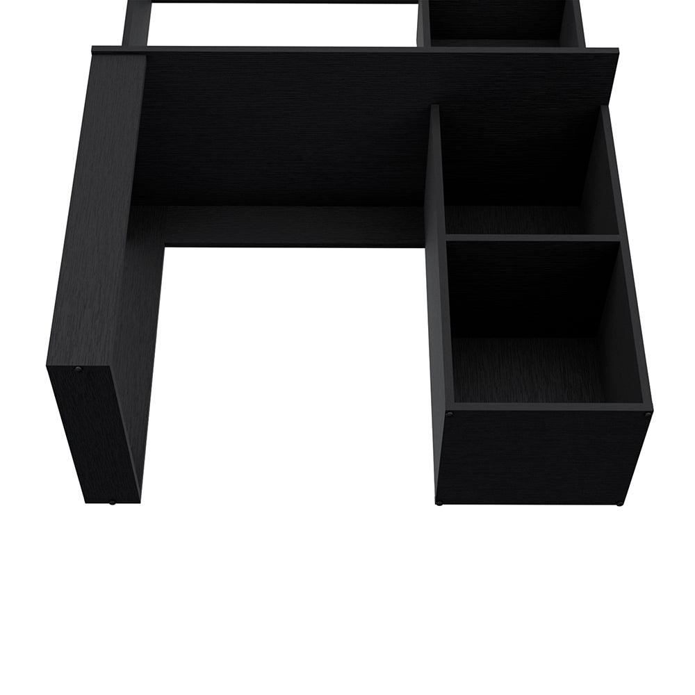 Carroll Computer Desk with Hutch and Storage Shelves. Picture 5