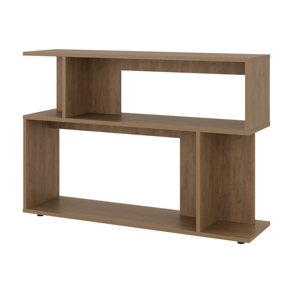 Bell Modern Storage Shelf, Open Design with 2 Shelves, High-Quality Wood. Picture 1