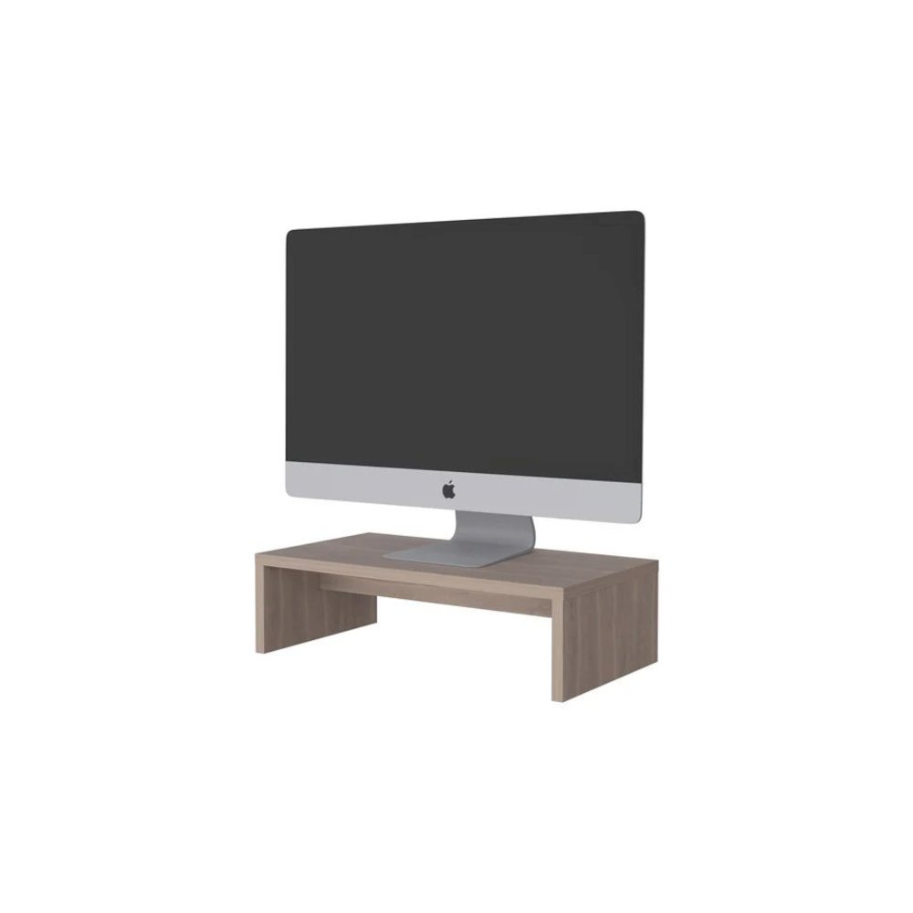 Sells Monitor Stand in Melamine And Particule Board, White Oak. Picture 3