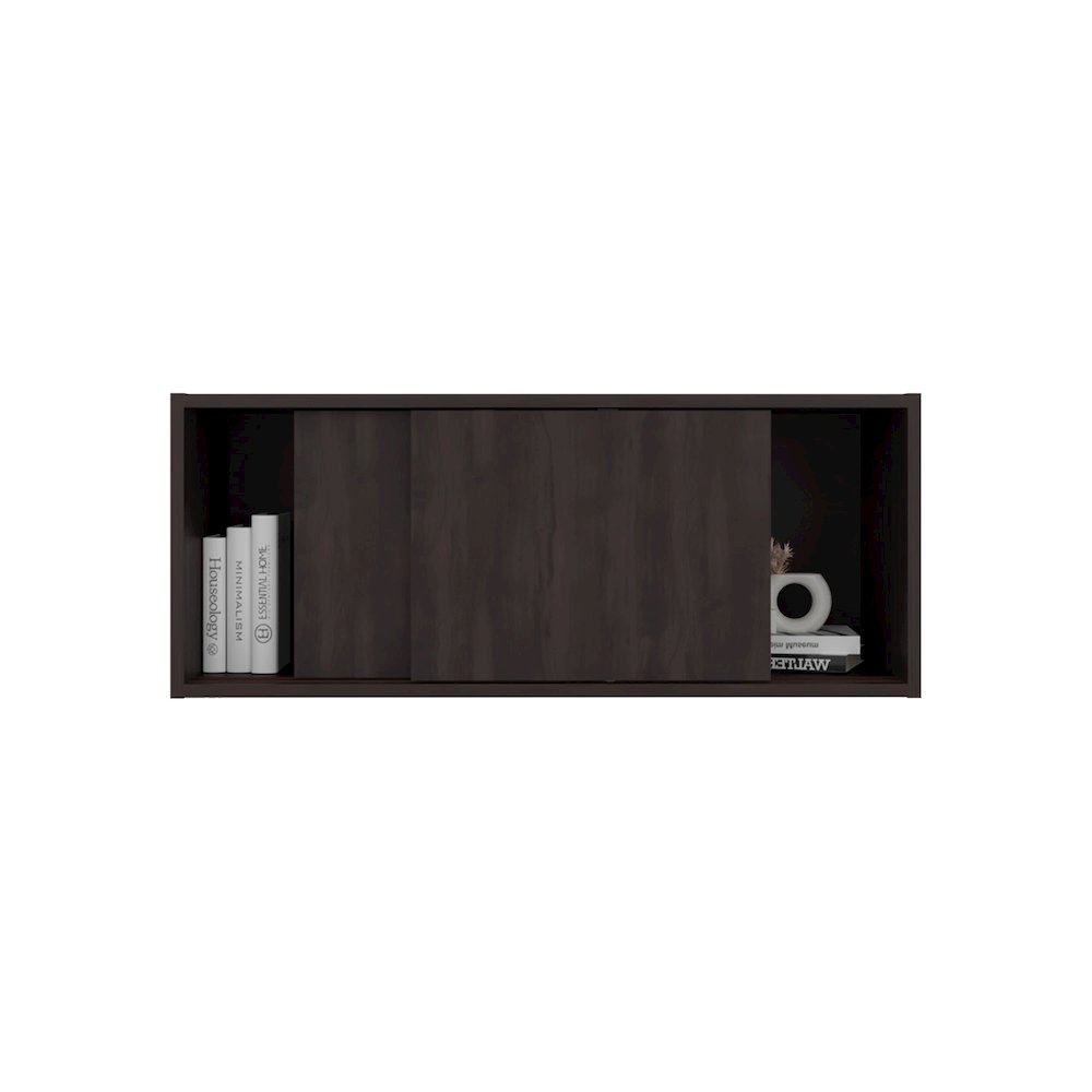 Bahia Wall Storage Cabinet, Stained Walnut. Picture 7