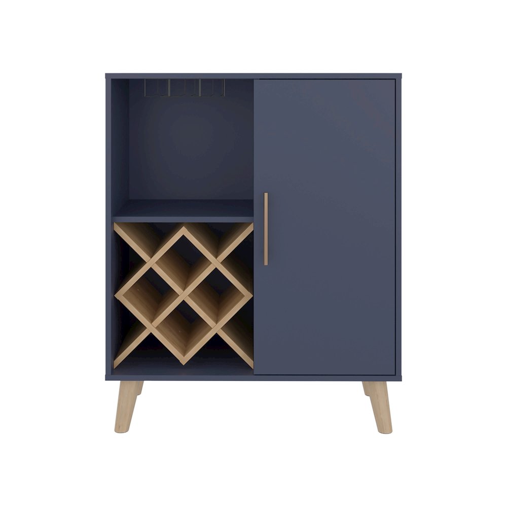 Angela Bar Cabinet with Wine Rack, and Multifunctional Compartments. Picture 1