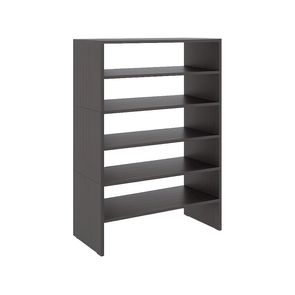 Houston Modern Shoe Rack Stylish Design for Bedroom and Hallway, Wengue. Picture 1