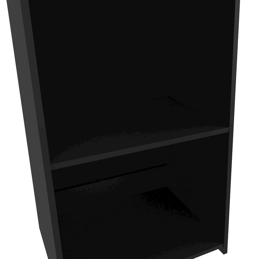 Anthem Bookcase in melamine with three shelves, Wenge. Picture 3