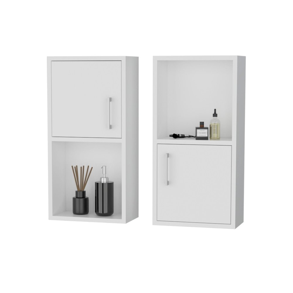 Dixie 2 bathroom medicine cabinets with storage with open shelf. Picture 4