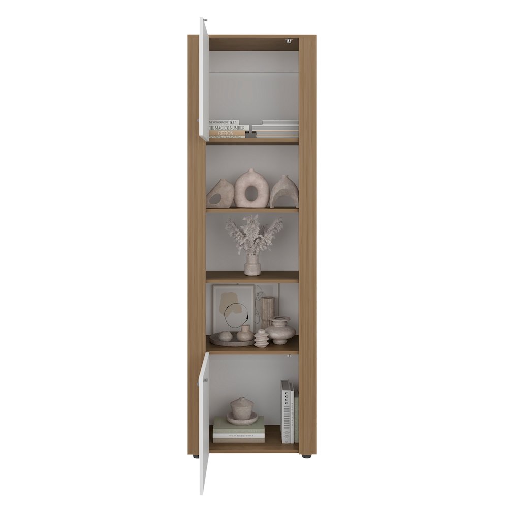 Liora Vertical Cabinet with Doors for Practical Home Organization. Picture 6