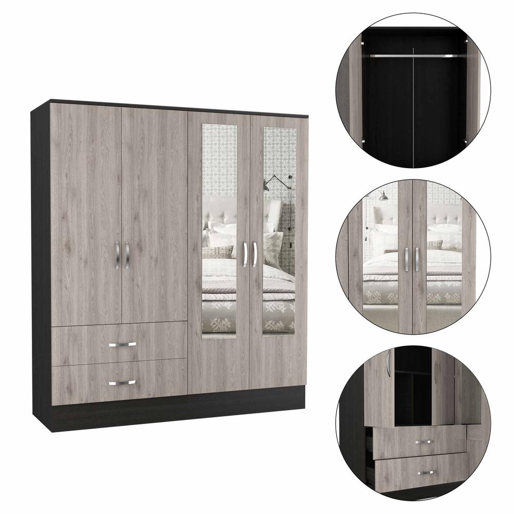 Florencia L Mirrored Armoire. Picture 2