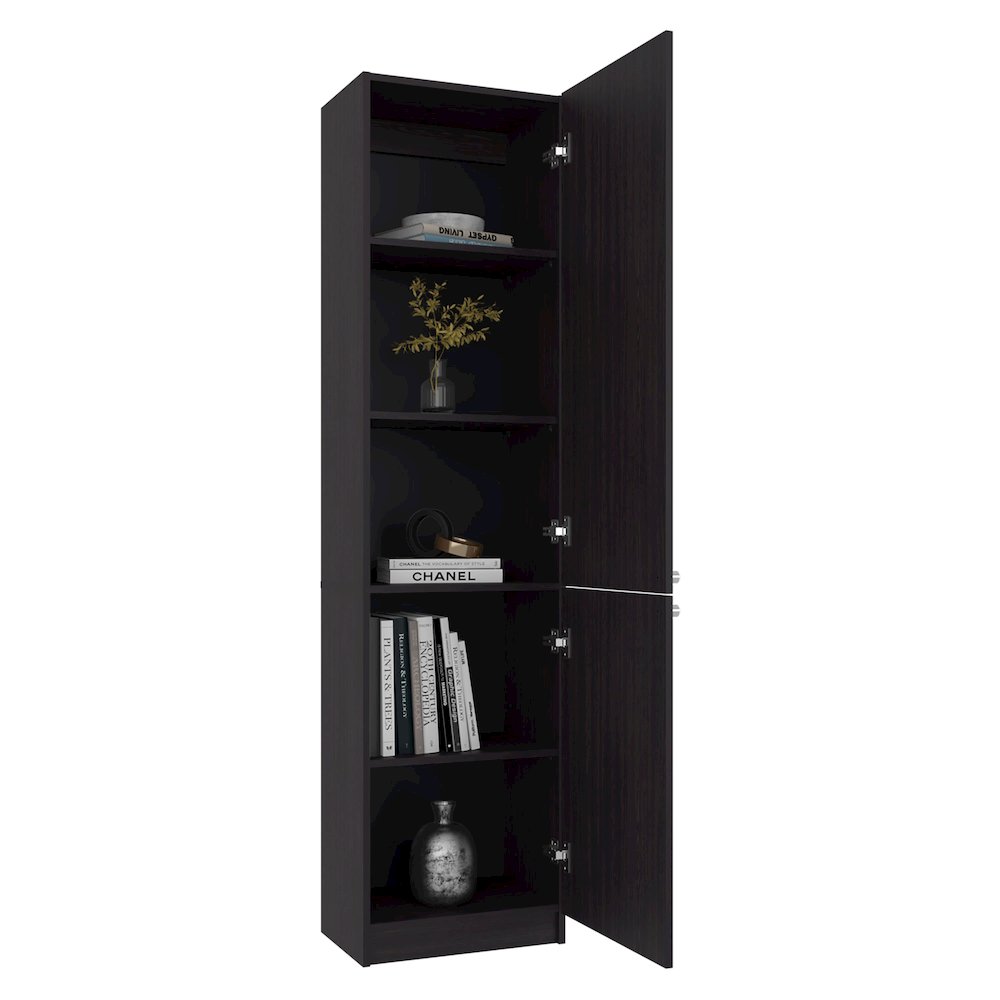 Storage Cabinet with 5 Shelves for Books and Decorative Items, Modern Design. Picture 4