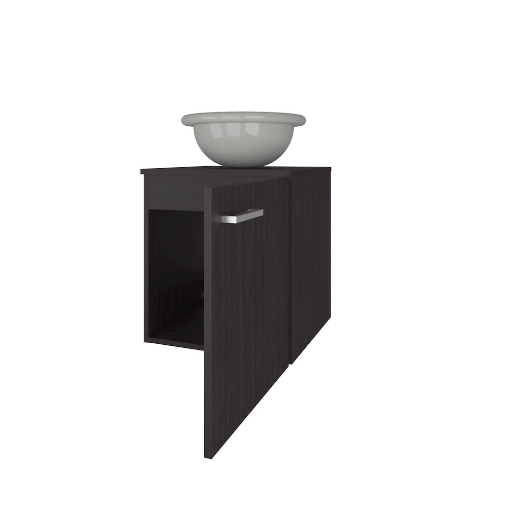 Pirtleville  Bathroom Vanity with Integrated Sink and Faucet, Wengue. Picture 6