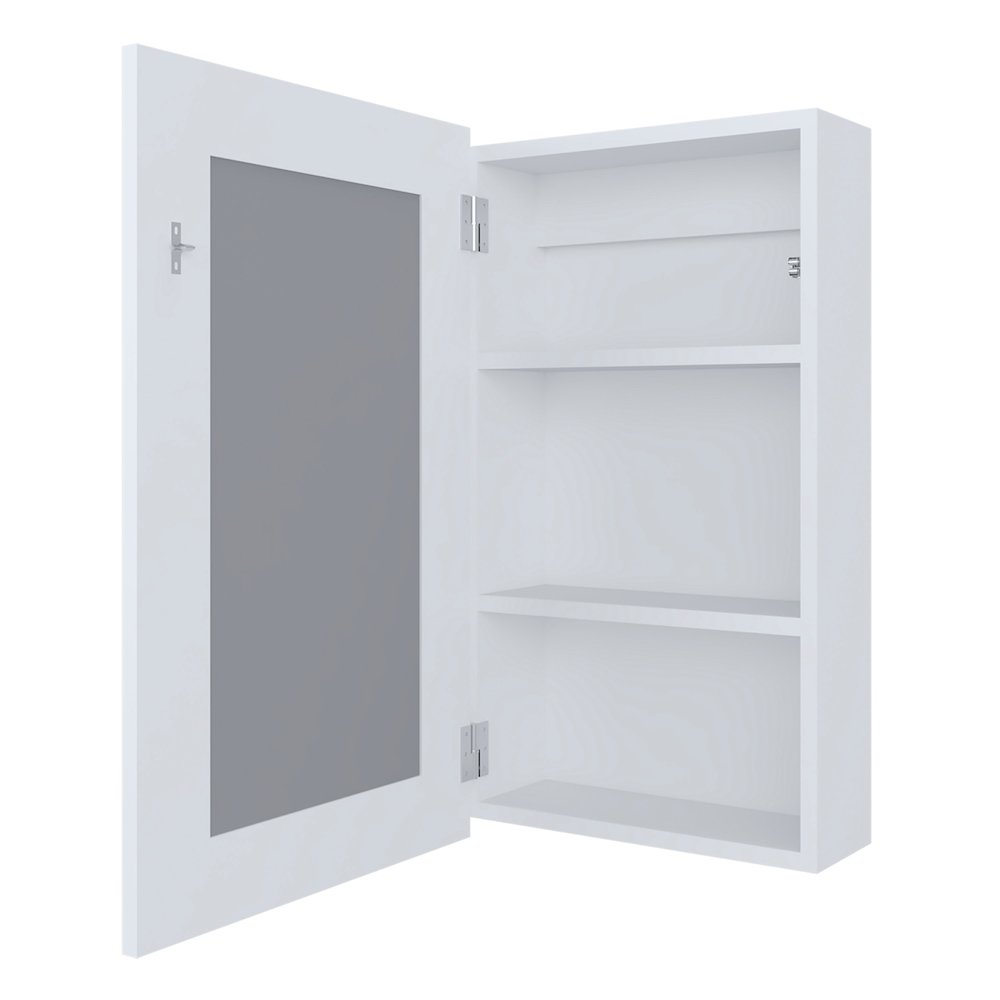 Parks Medicine Cabinet With Included Mirror, White. Picture 5