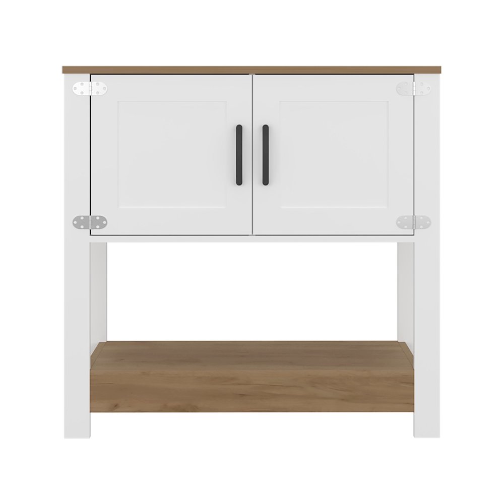 Modern Coffee Station Cabinet with Storage and Functional Kitchen Organizer. Picture 1