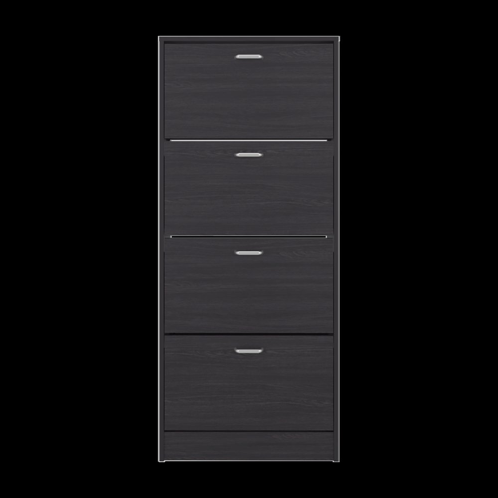 INOLA Vertical Shoe Cabinet with Doors for Home Organization, WENGUE. Picture 1