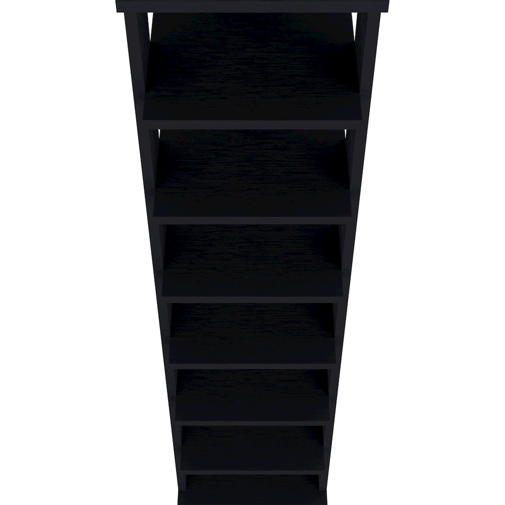 7-Tier Tall Vertical Shoe Rack, Freestanding Organizer with Open Shelves, Wenge. Picture 4