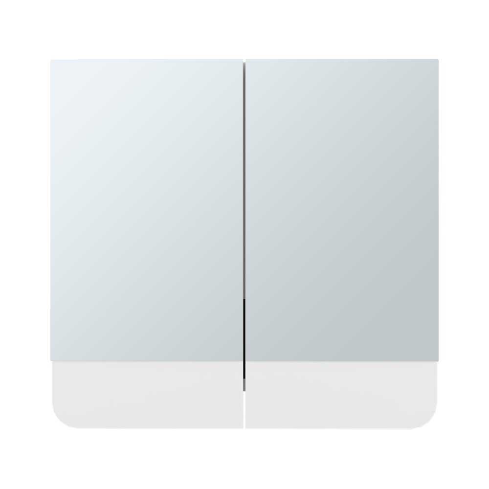 Medicine Cabinet, two swing doors, three spacious shelves, White. Picture 1