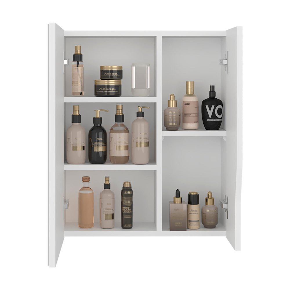 Magia Wall-Mounted Bathroom Cabinet with Mirror, White.. Picture 7