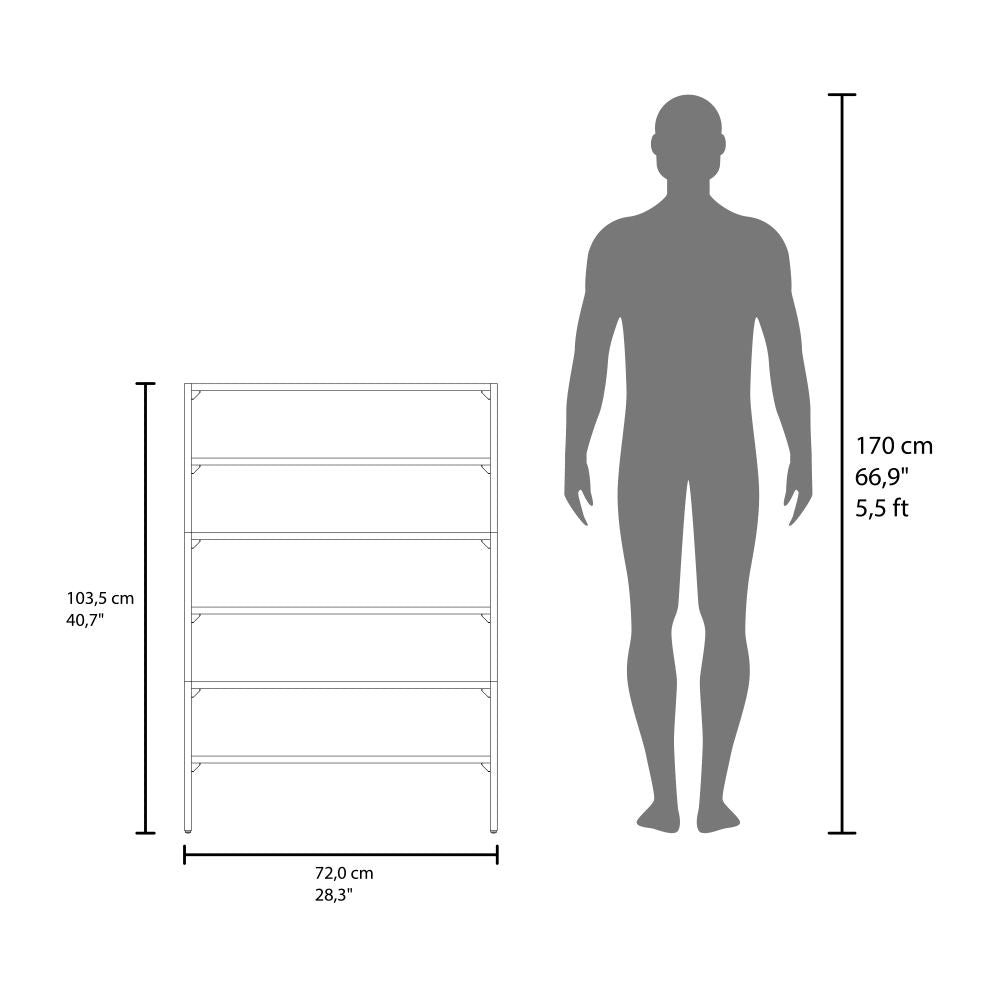 Modern Shoe Rack Multi Tier Storage for Bedroom and Entryway, Gray Walnut. Picture 5