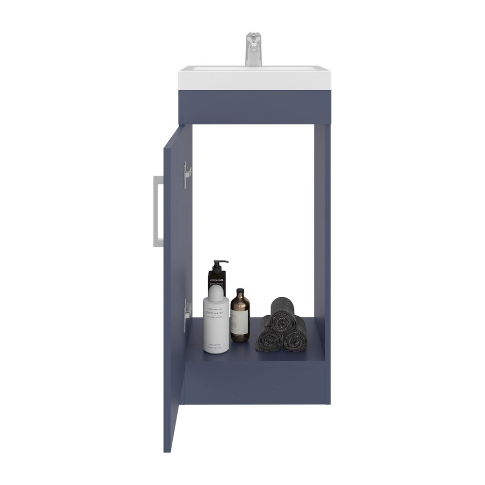 Madrid Bathroom Vanity in Melamine with 1 Door. Picture 5
