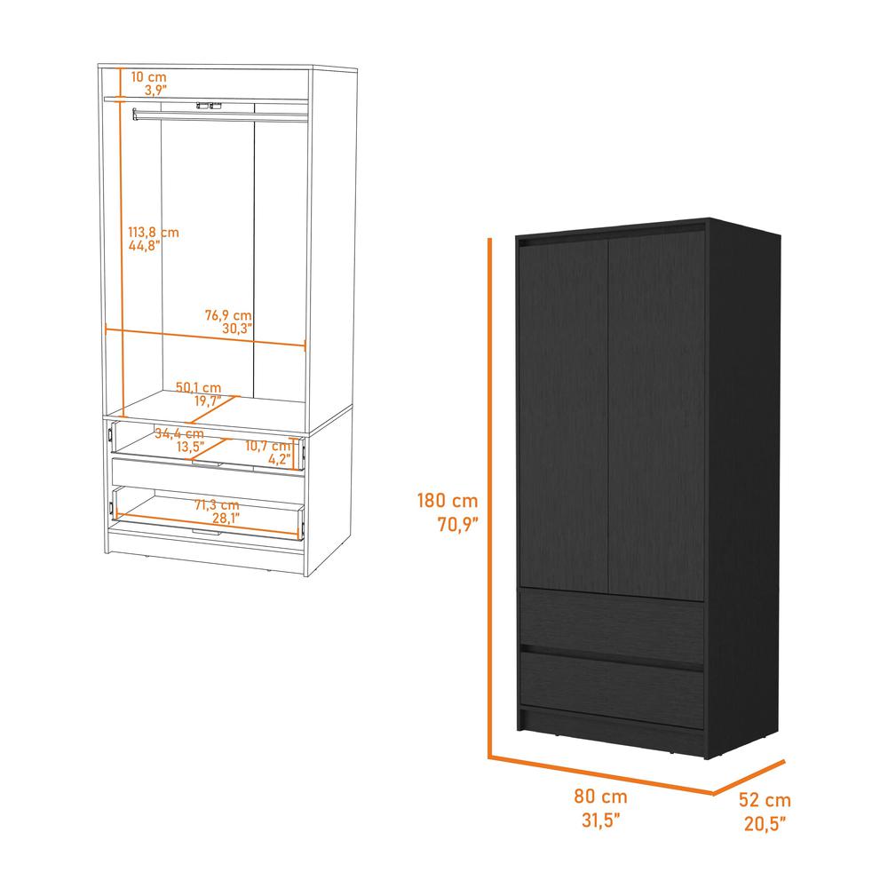 Avra 2 Drawers Armoire. Picture 3