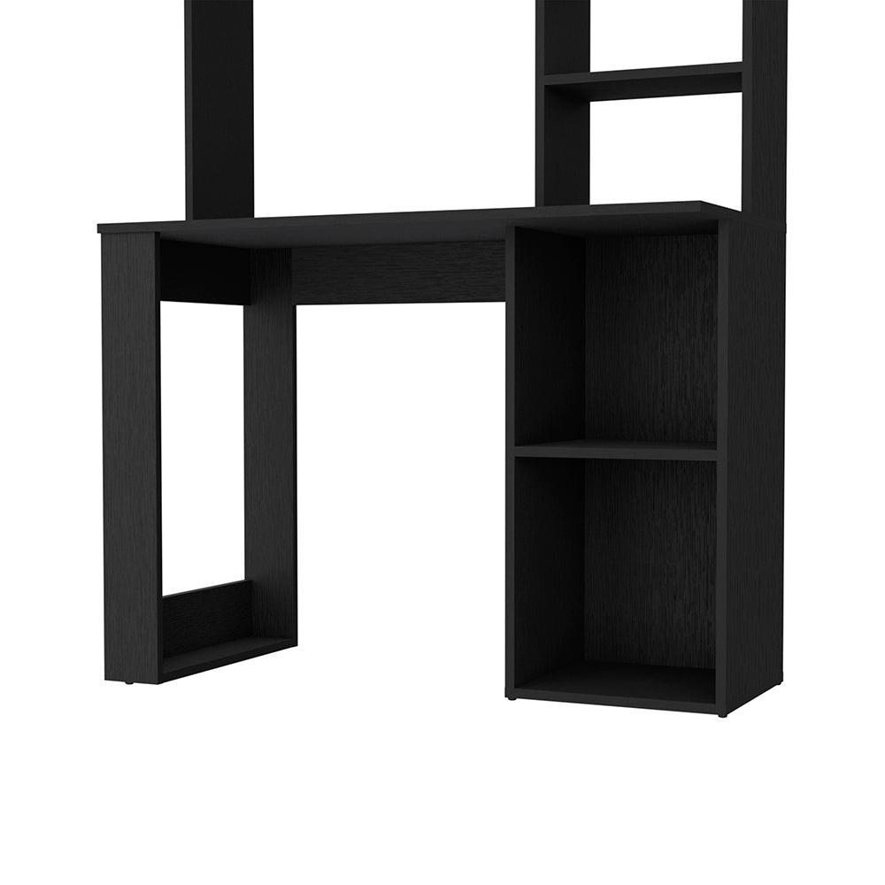 Carroll Computer Desk with Hutch and Storage Shelves. Picture 6