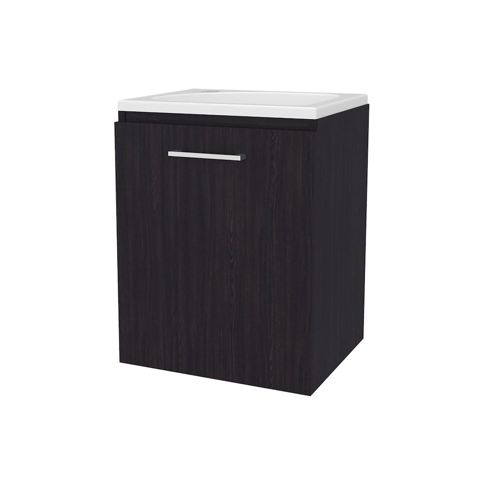 Haigleer Creek Bathroom Vanity with Integrated Sink and Faucet, Wengue. Picture 1