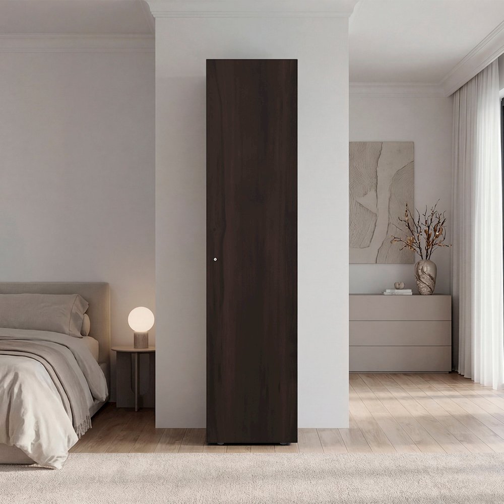 Storage Cabinet with 4 Shelves for Clothes and Accessories, Modern Design. Picture 2