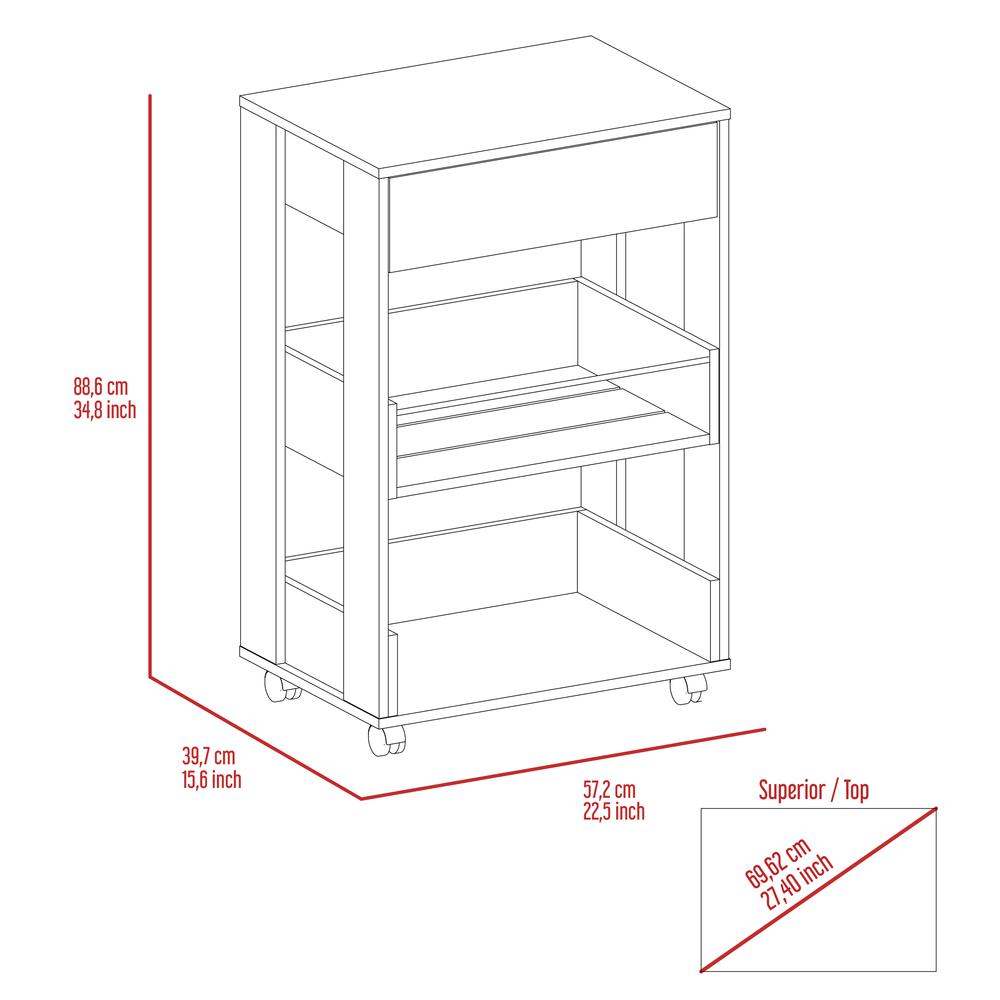Dundee Kitchen Cart. Picture 6