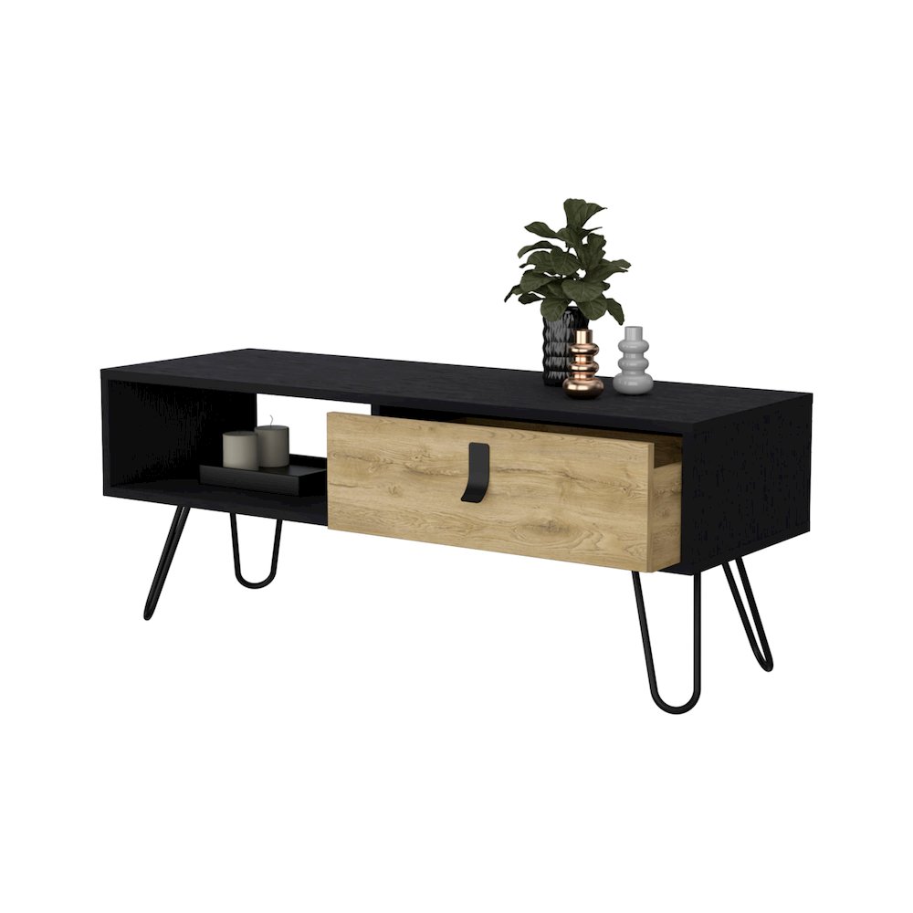 Kimball Coffee Table with Drawer and Hairpin Legs. Picture 4