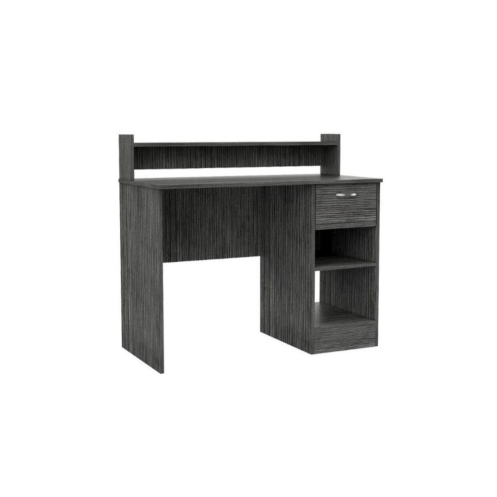 Charlotte Computer Desk with 2 Storage Shelves and Drawer. Picture 5