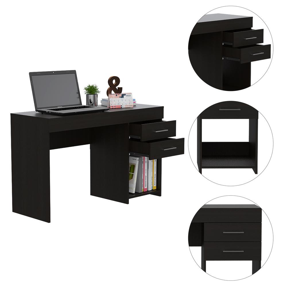 Austin Computer desk with two drawers. Picture 2
