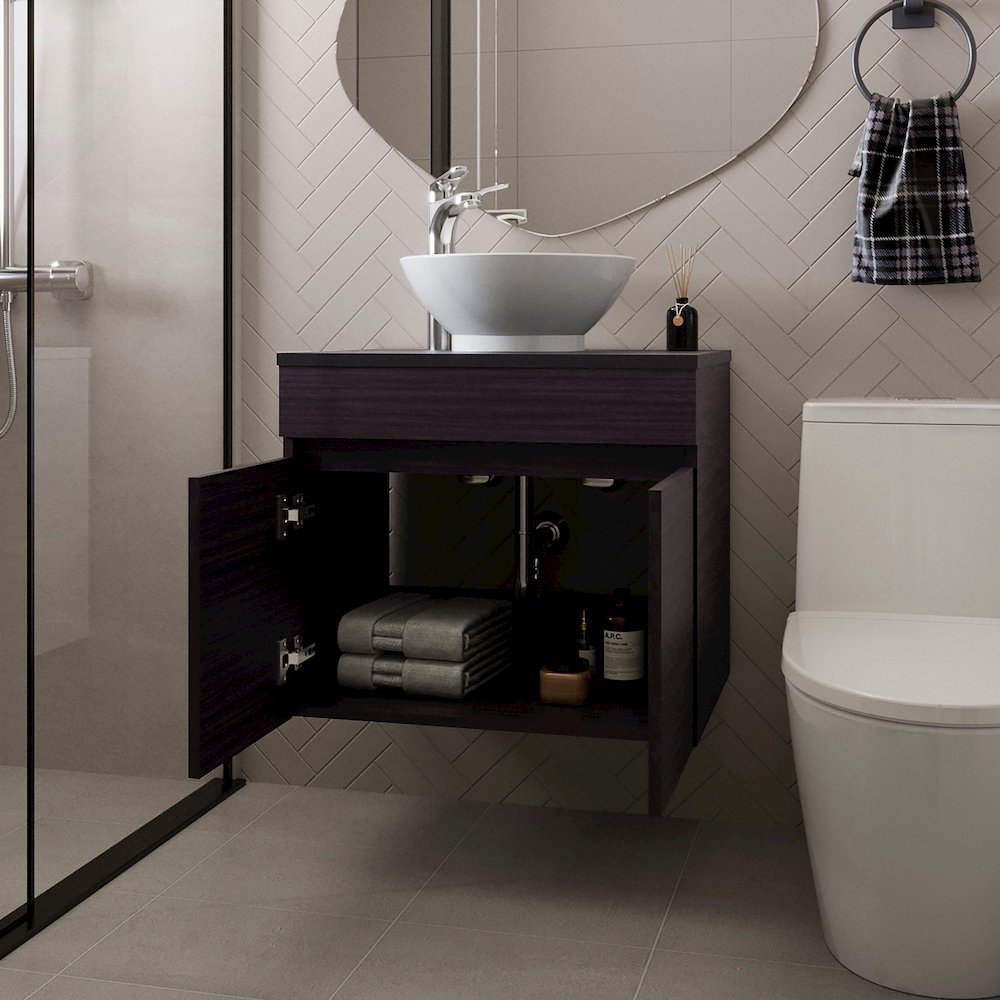Sheridan Bathroom Vanity  with 2 Doors, Wengue. Picture 3