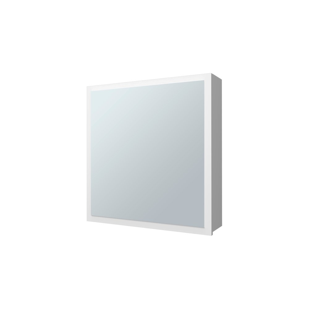 Morenci Medicine Cabinet With Included Mirror And 1 Door, White. Picture 1