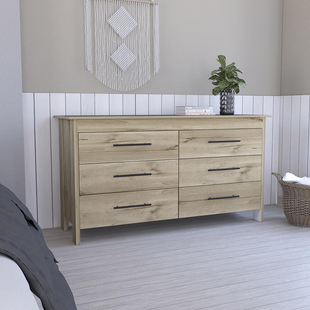 Luxor 6 Drawer Double Dresser. Picture 4
