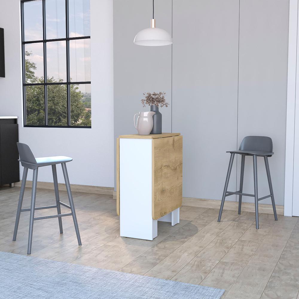 Kailua Folding Dining Table, Space-Saving, Foldable in 3 Forms. Picture 4