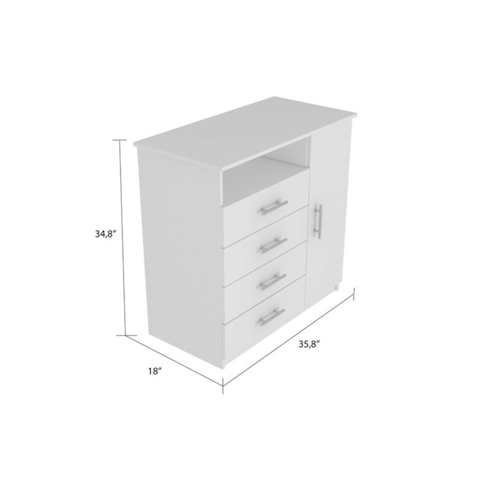 Carolina 4 Drawer Dresser. Picture 3