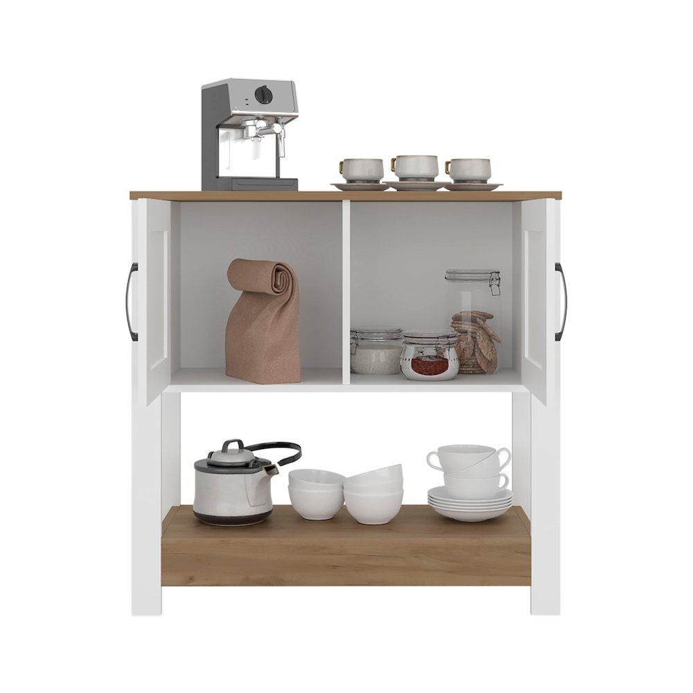 Modern Coffee Station Cabinet with Storage and Functional Kitchen Organizer. Picture 5