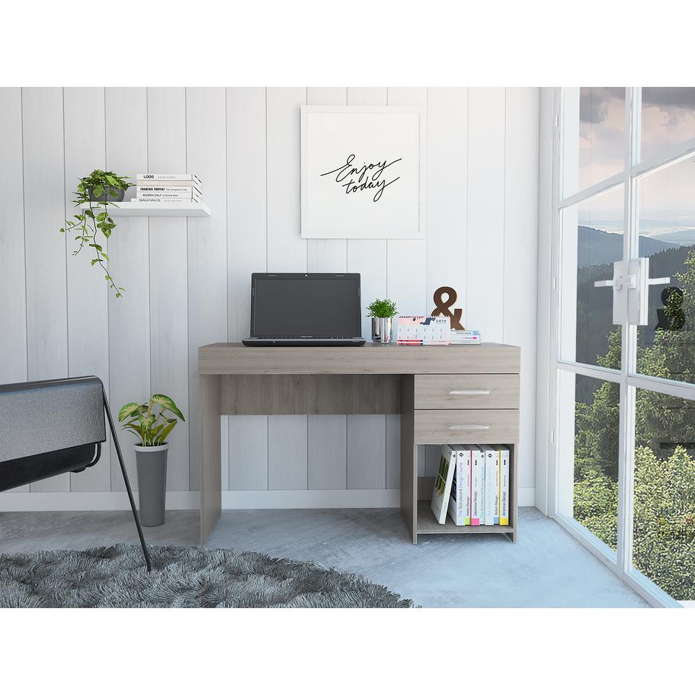 Austin Computer desk with two drawers. Picture 4