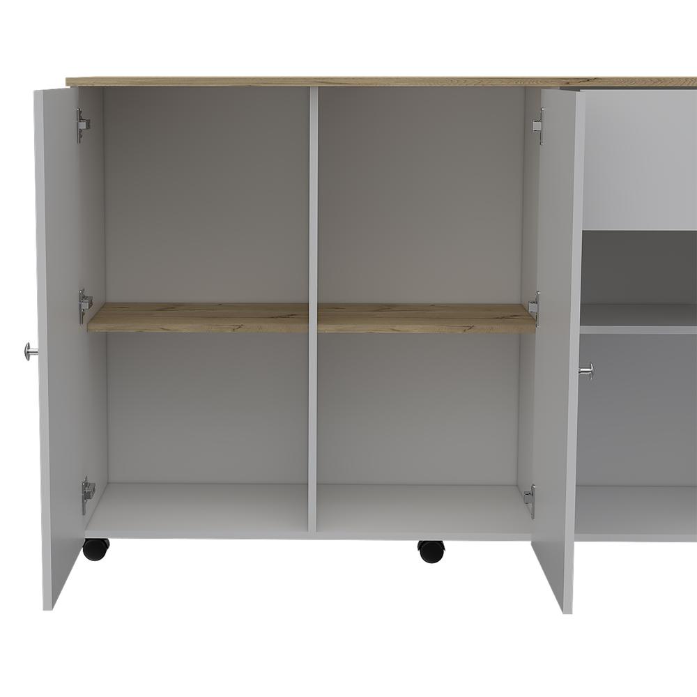 Chico Kitchen Island White. Picture 5