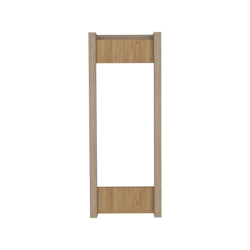 Towel Rack, wall-mounted design, open vertical frame, Natural Oak. Picture 2