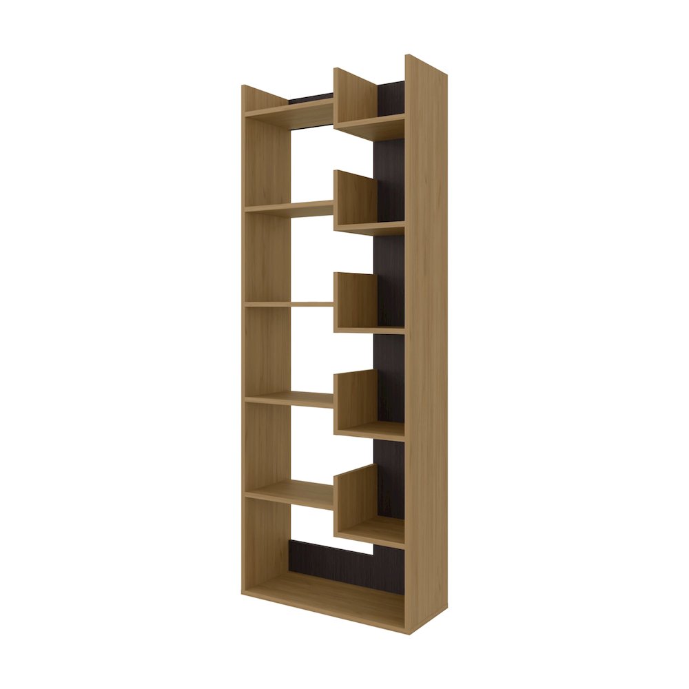 Perry Bookcase in Melamine with Open Storage, White. Picture 1