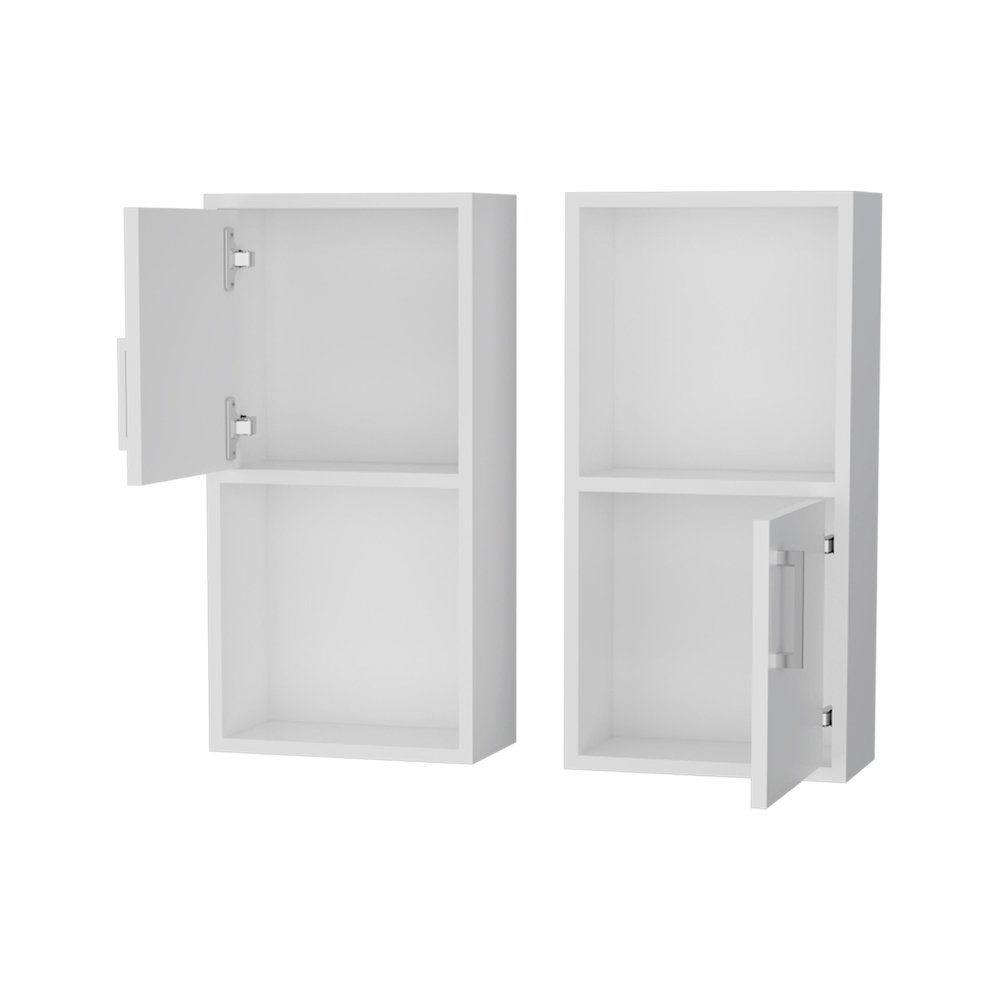 Dixie 2 bathroom medicine cabinets with storage with open shelf. Picture 2